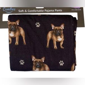 Unisex French Bulldog Print Pajama Pants